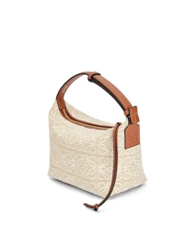 Loewe Small Cubi Bag In Anagram Jacquard And Calfskin 20249980 8
