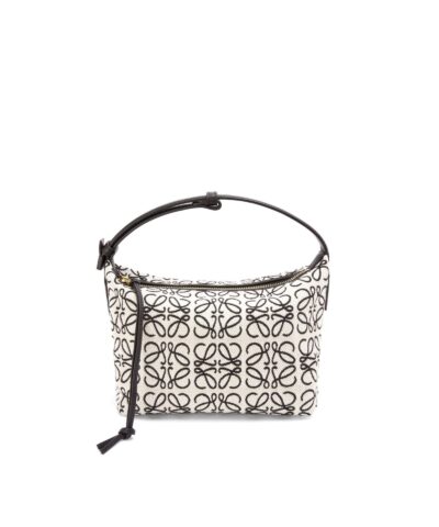 Loewe Small Cubi Bag In Anagram Jacquard And Calfskin-20249981