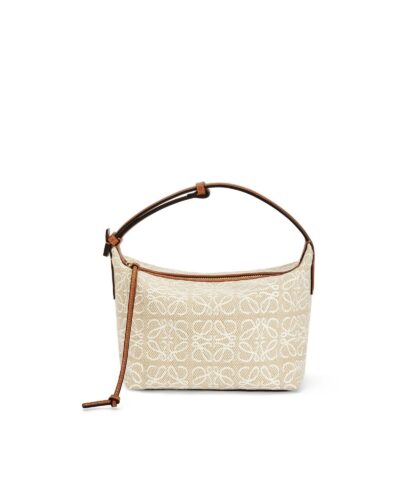 Loewe Small Cubi Bag In Anagram Jacquard And Calfskin-20249983