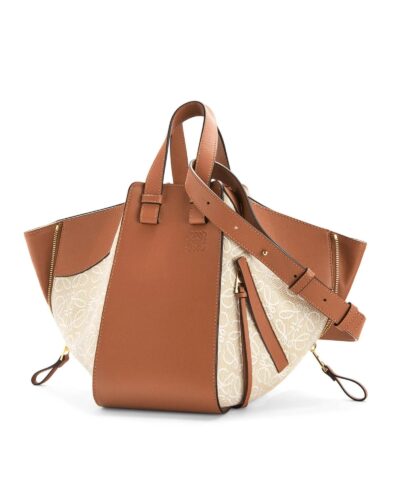 Loewe Small Hammock Bag in Anagram Jacquard and Calfskin 20252395 1