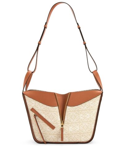 Loewe Small Hammock Bag in Anagram Jacquard and Calfskin 20252395 5