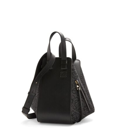 Loewe Small Hammock Bag in Anagram Jacquard and Calfskin-20252426