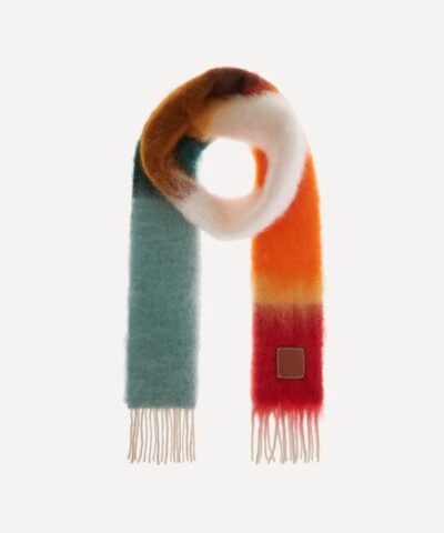Loewe Striped Mohair Blend Scarf 20245659 1