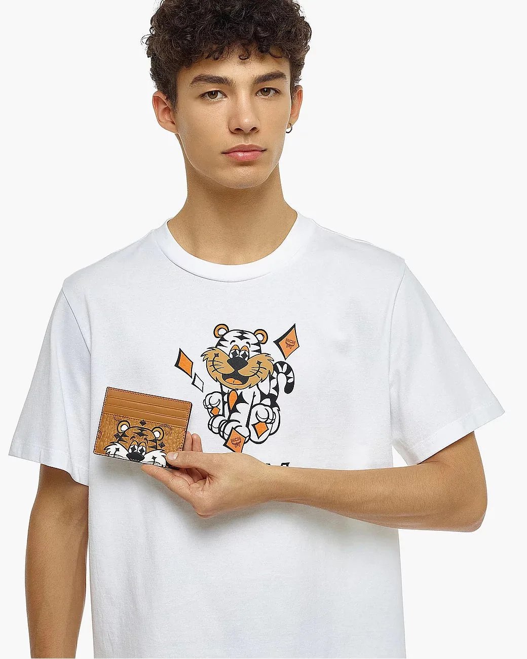 Alternative view of MCM Card Case in New Year Tiger Visetos