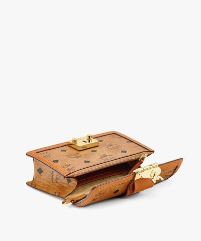 MCM Gretl Cognac Crossbody in Visetos 20251621 3