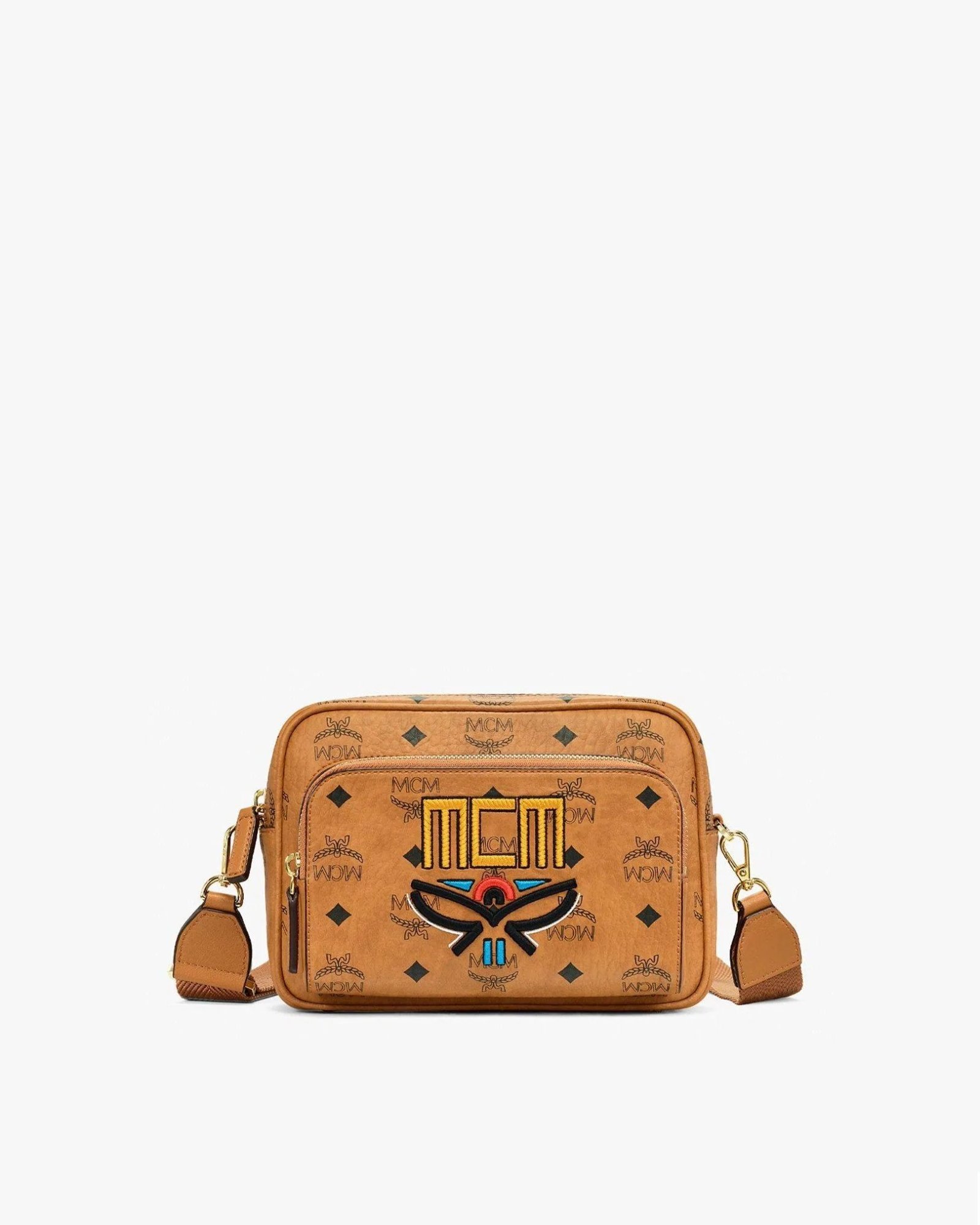 MCM Men's Klassik Geo Laurel Small Crossbody-20251606