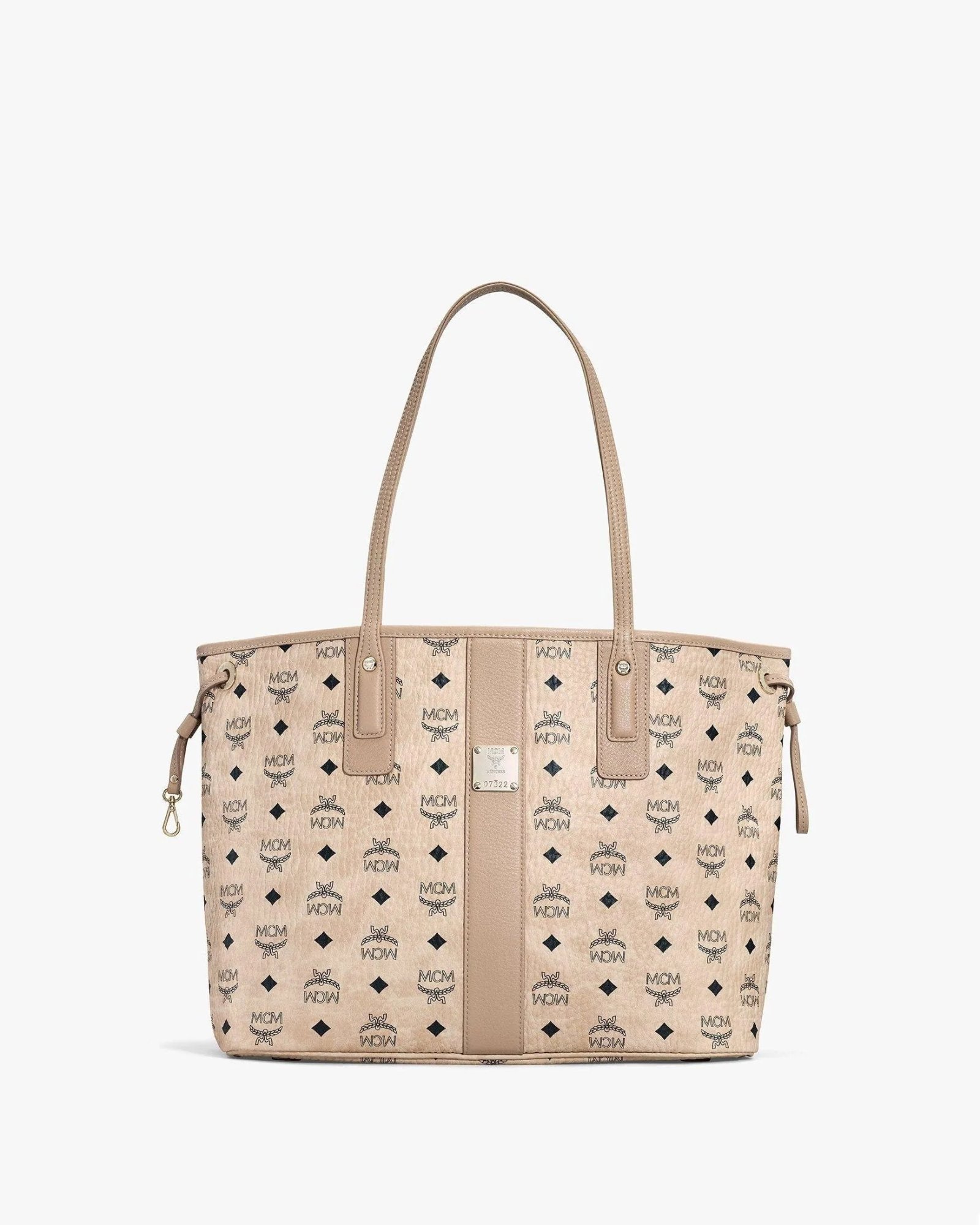 Alternative view of MCM Reversible Liz Medium Shopper in Visetos In Beige