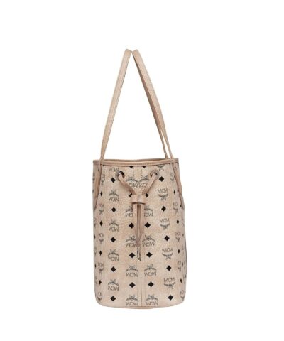 MCM Reversible Liz Medium Shopper in Visetos In Beige 20251333 9