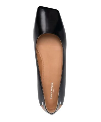Maison Margiela Black Square Toe Ballerina Shoes 20240407 2