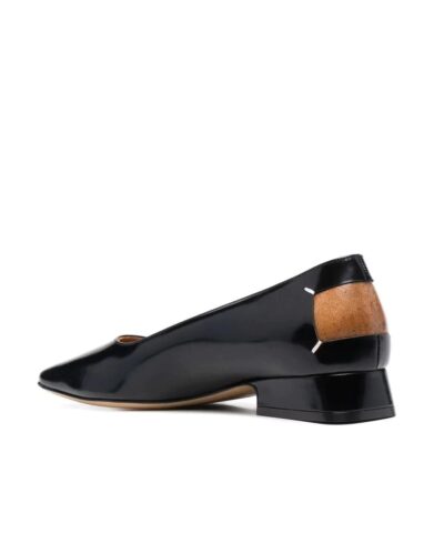 Maison Margiela Black Square Toe Ballerina Shoes 20240407 3