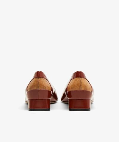 Maison Margiela Tan Square Toe Ballerina Shoes 20240394 3