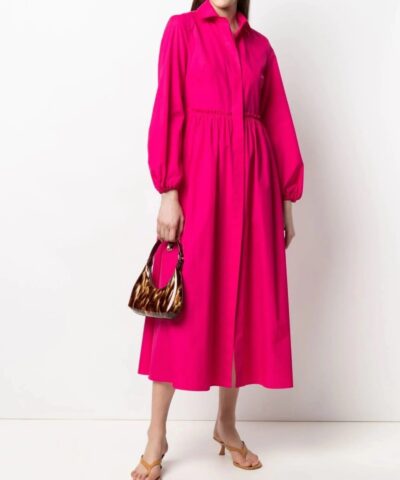 Max Mara Bairo Poplin Dress 20242749 1