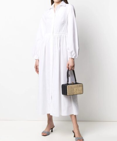 Max Mara Bairo Poplin Dress 20242749 6