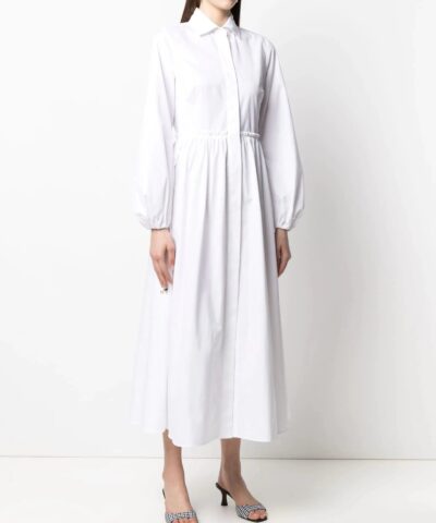 Max Mara Bairo Poplin Dress 20242749 9