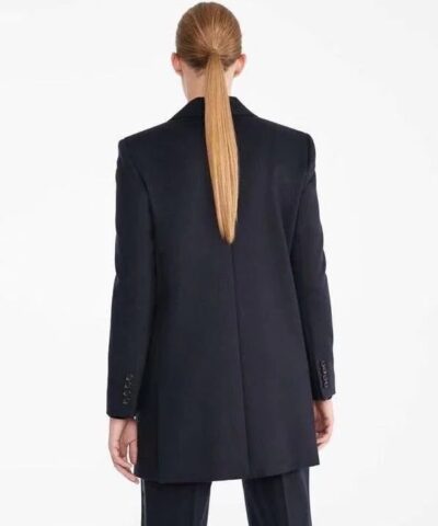 Max Mara Eva One Button Front Peak Lapel Wool Jacket 20246911 3