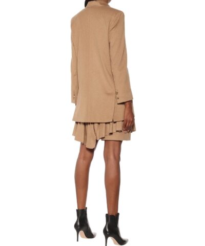 Max Mara Eva One Button Front Peak Lapel Wool Jacket 20246919 4