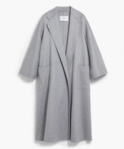 Max Mara Labbro Relaxed-Fit Cashmere Coat In Light Grey-20237635