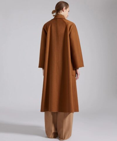 Max Mara Labbro Relaxed Fit Cashmere Coat In Tobacco 20237642 2