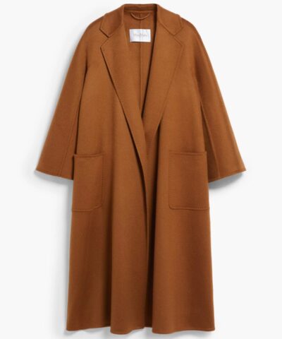 Max Mara Labbro Relaxed-Fit Cashmere Coat In Tobacco-20237643