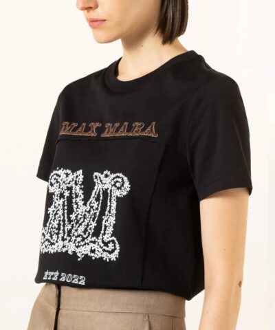 Max Mara Logo Printed Crewneck T Shirt 20241315 5