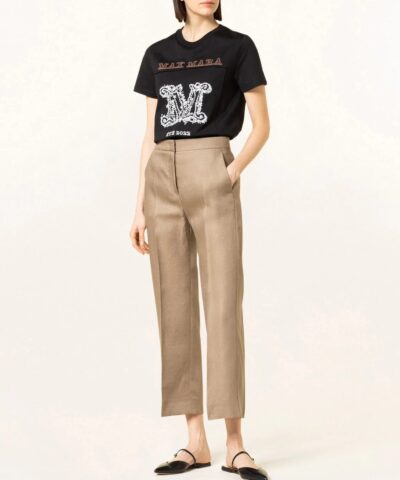 Max Mara Logo Printed Crewneck T Shirt 20241315 6