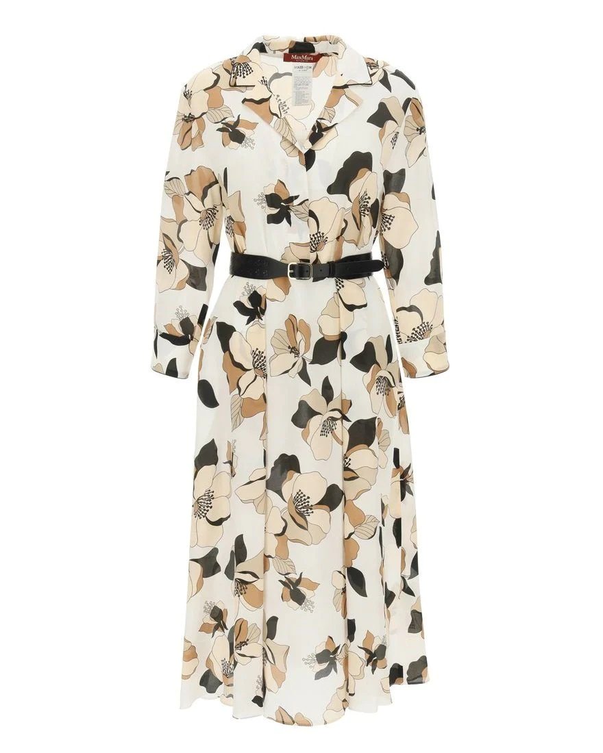 Max Mara Studio Floral Print Midi Dress-20253888
