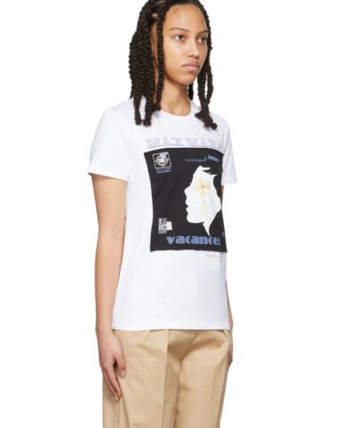 Max Mara White Zefir Vacances T Shirt 20242537 1