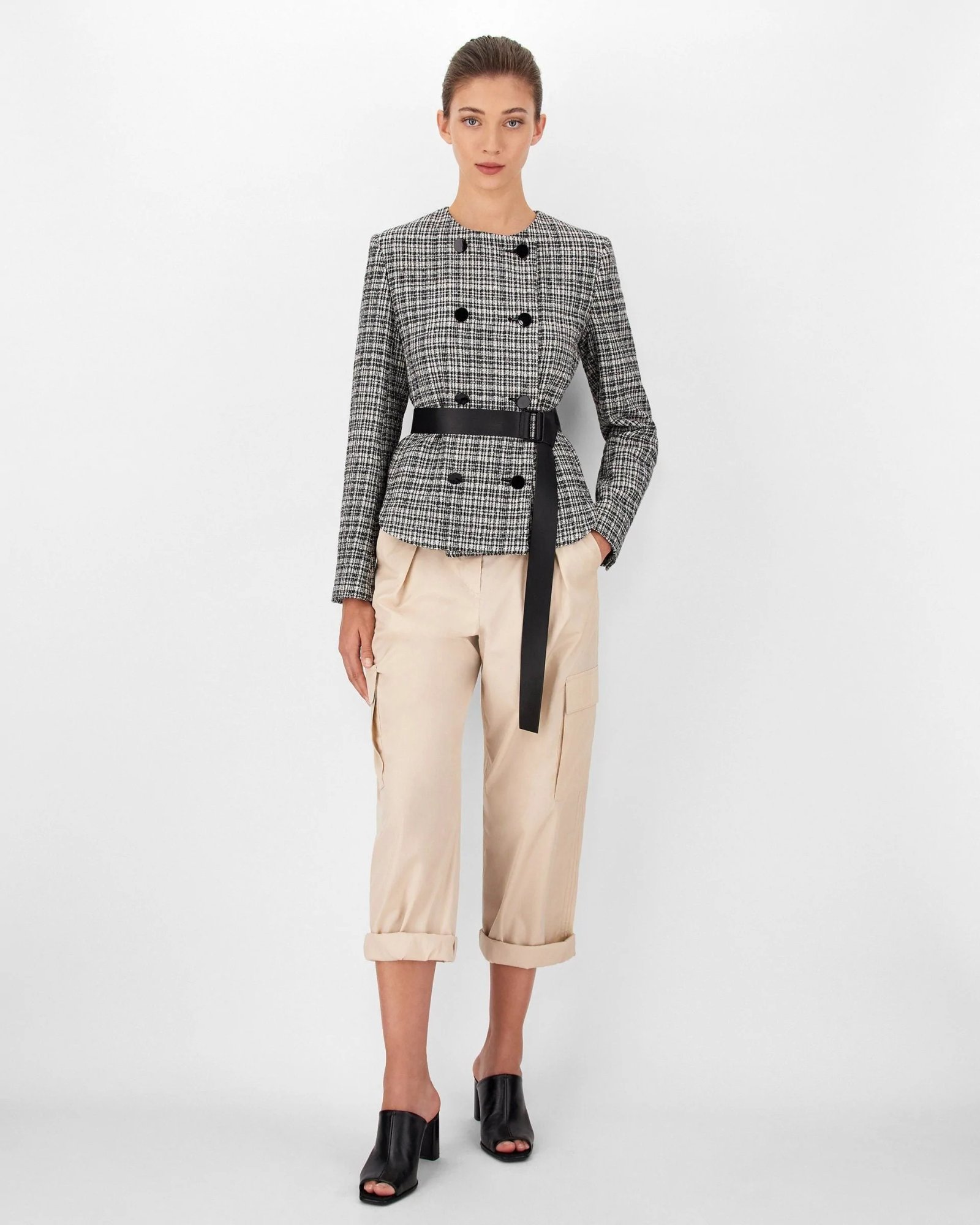 Alternative view of Max Mara Yarn-Dyed Basketweave Jacket