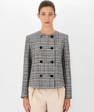 Max Mara Yarn-Dyed Basketweave Jacket-20250224