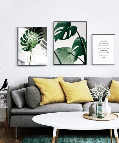 Nordic Canvas Modern Prints Plant Leaf 20219559 9