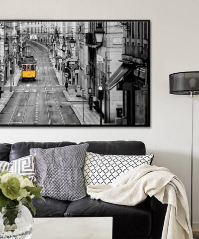 Photography Retro Yellow Bus Wall Art 20219477 1