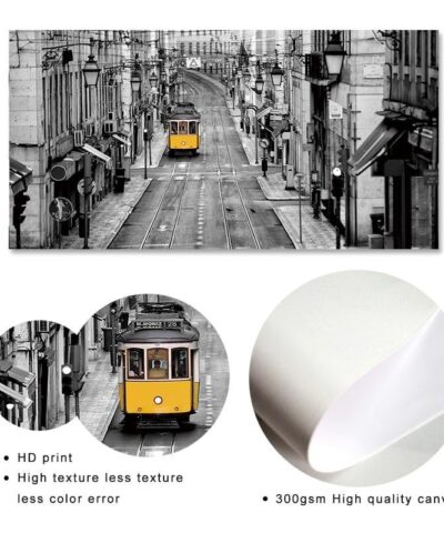 Photography Retro Yellow Bus Wall Art 20219477 4