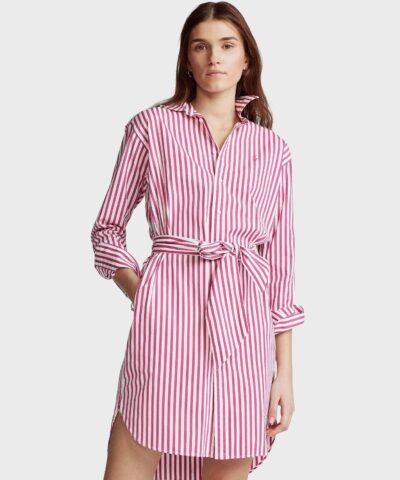 Polo Ralph Lauren Belted Striped Shirt Dress-20236754