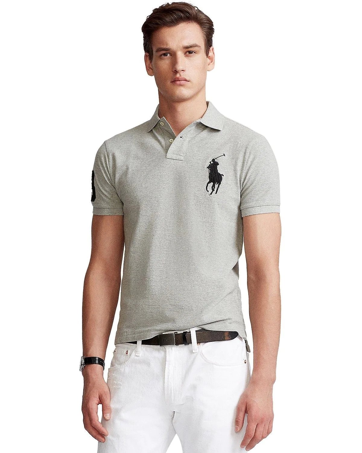 Polo Ralph Lauren Big Pony Custom Slim Fit Mesh Polo Shirt-20254019