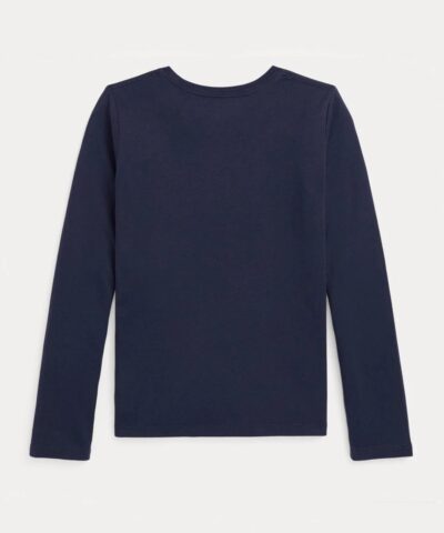 Polo Ralph Lauren Girls Polo Bear Cotton Long Sleeve Tee 20236671 1