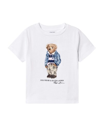 Polo Ralph Lauren Preppy Bear Baby T-Shirt White-20241684