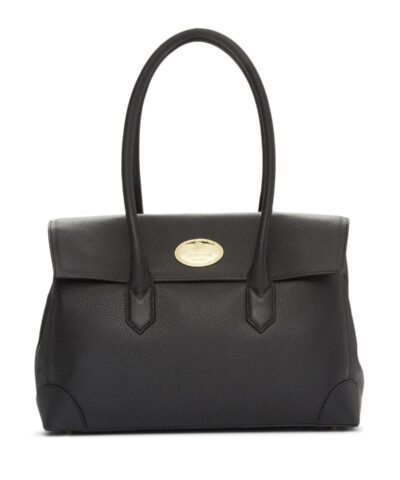 Roberto Cavalli Foldover Leather Shoulder Bag-20223713