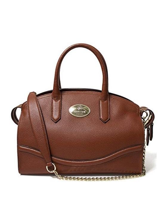 Roberto Cavalli Women's Leather Satchel Handbag Cognac-20223720