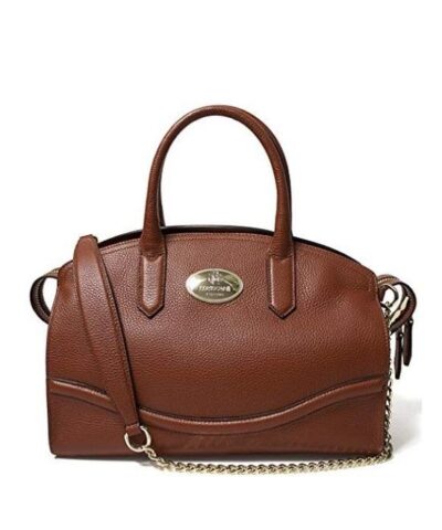 Roberto Cavalli Women's Leather Satchel Handbag Cognac-20223721