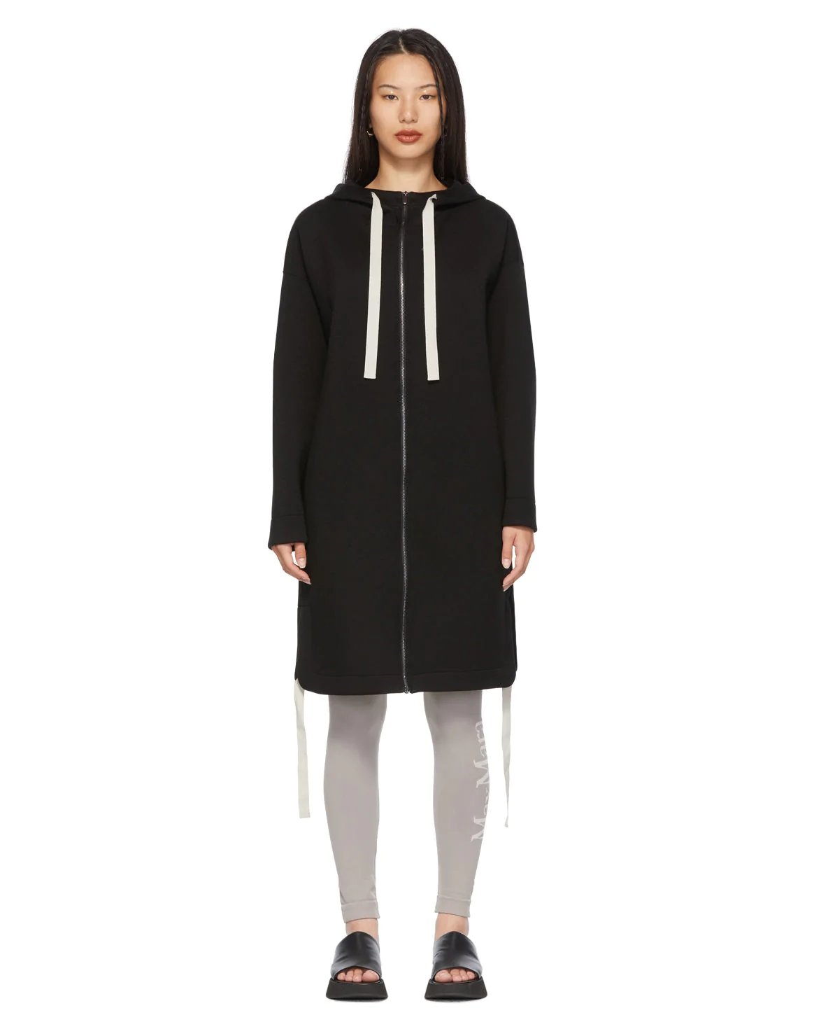 S Max Mara Black Adesso Zip-Up Hoodie-20237959