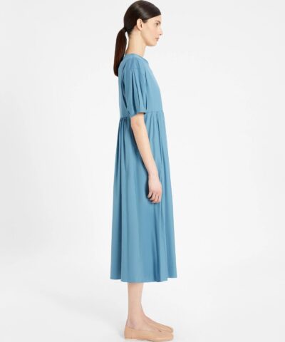 S Max Mara Cotton Poplin Light Blue Dress 20254008 2