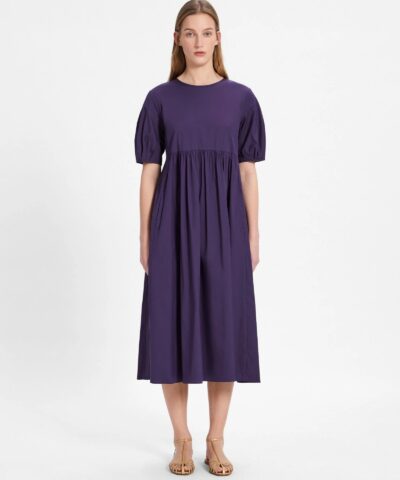 S Max Mara Cotton Poplin Purple Dress 20253998 1