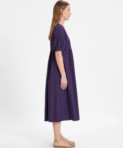 S Max Mara Cotton Poplin Purple Dress 20253998 2