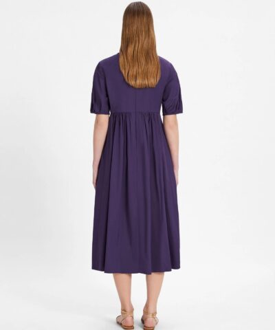 S Max Mara Cotton Poplin Purple Dress 20253998 4
