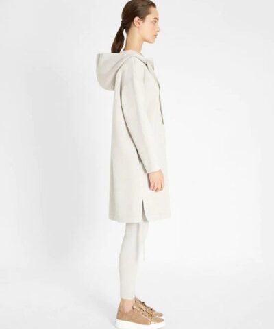 S Max Mara Light Gray Adesso Zip Up Hoodie 20237951 1