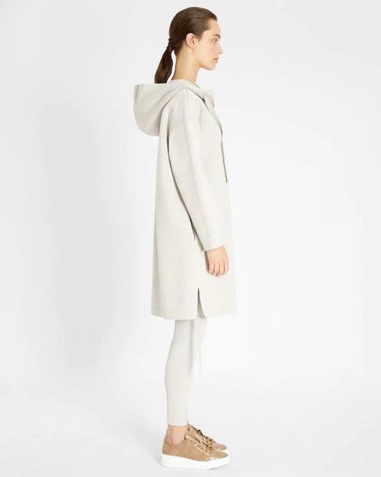 Alternative view of S Max Mara Light Gray Adesso Zip-Up Hoodie