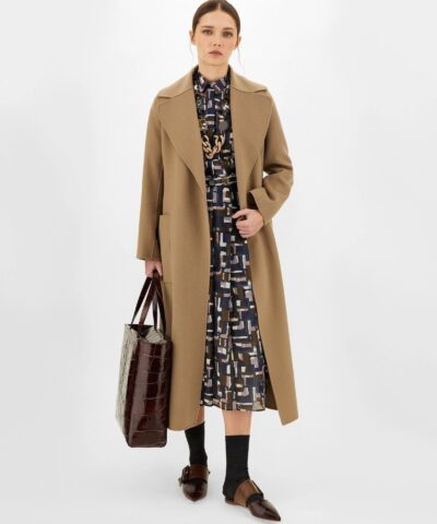 S Max Mara Wool Coat, Gold-20246637