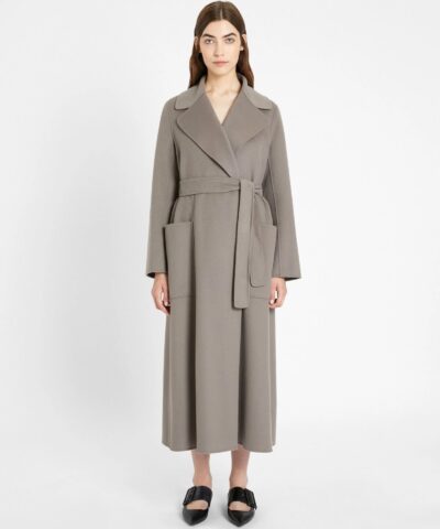 S Max Mara Wool Coat, Medium Grey-20246646