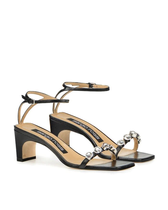 Alternative view of Sergio Rossi Sr1 Black Sandals - 60 mm