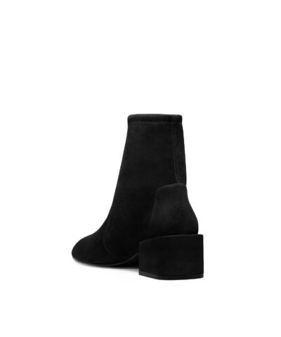 Stuart Weitzman Accordion Black Suede Bootie - Image 4